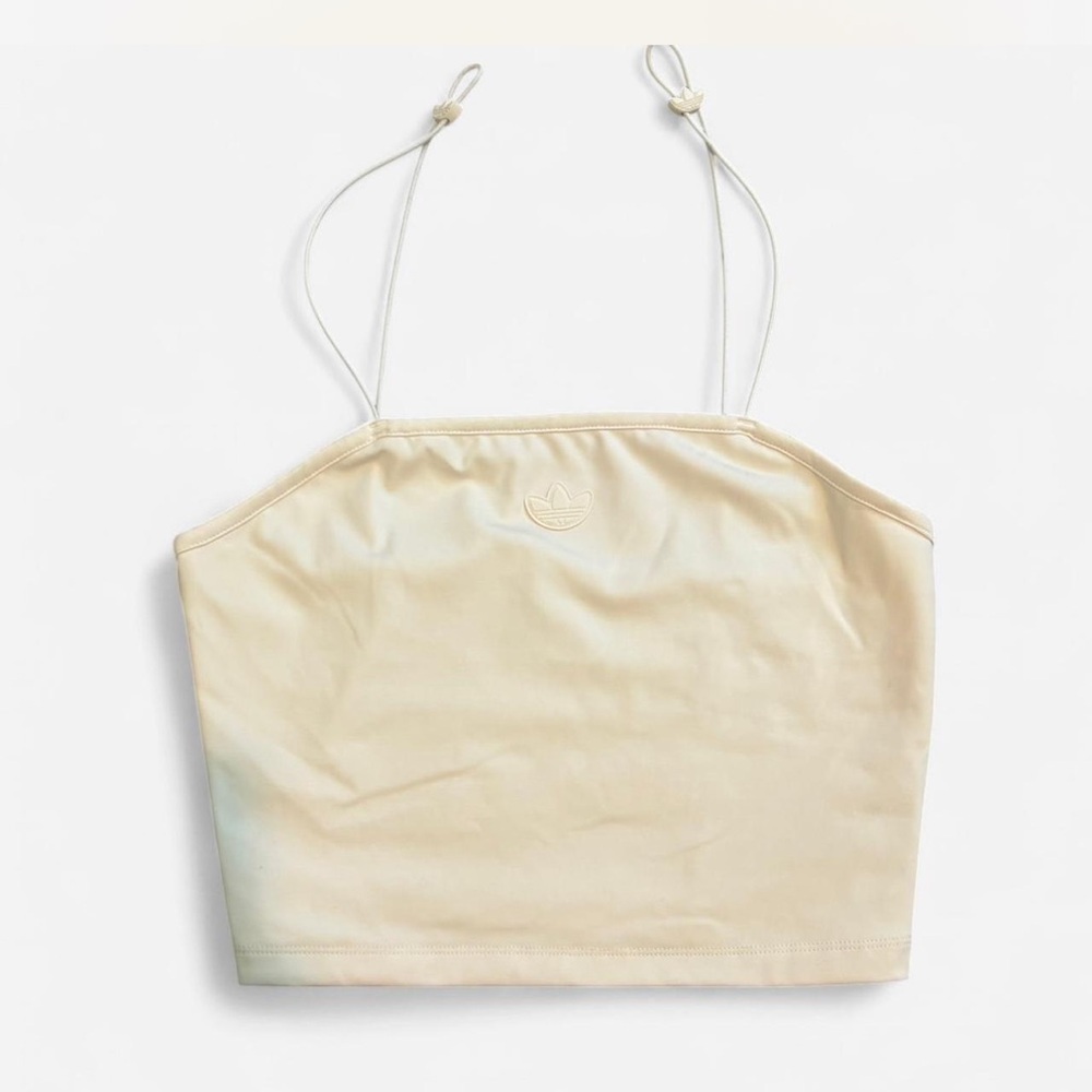Adidas Off-White Camisole with Adjustable Spaghetti Straps